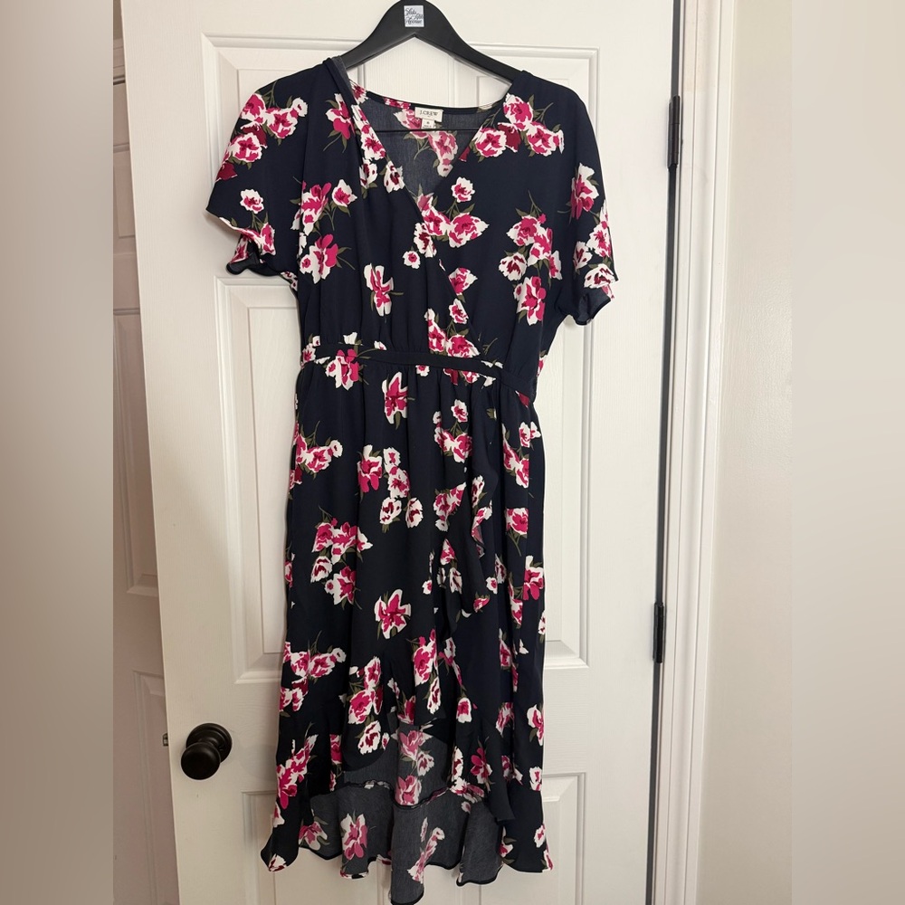 Jcrew floral midi dress